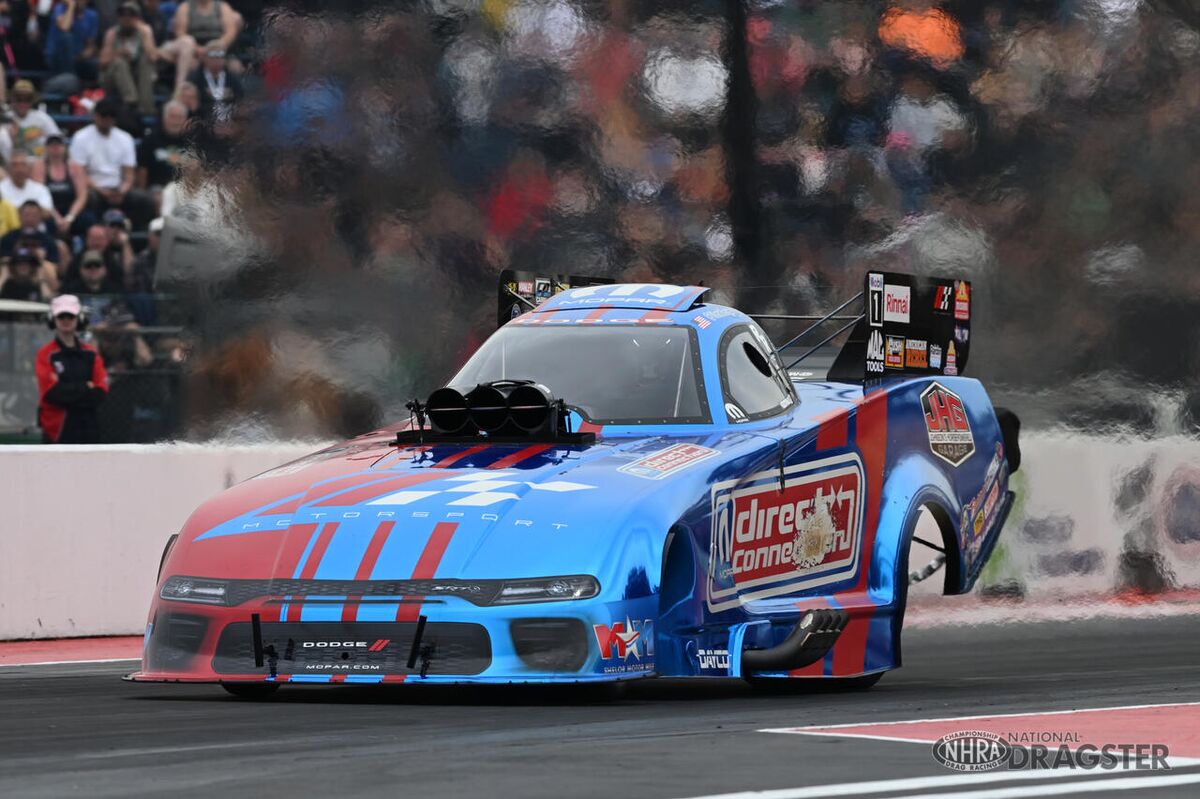 Matt Hagan's Direct Connection Funny Car on track
